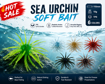 Lurenova Sea Urchin Soft Bait 110mm 10g TPE Fishing Lure